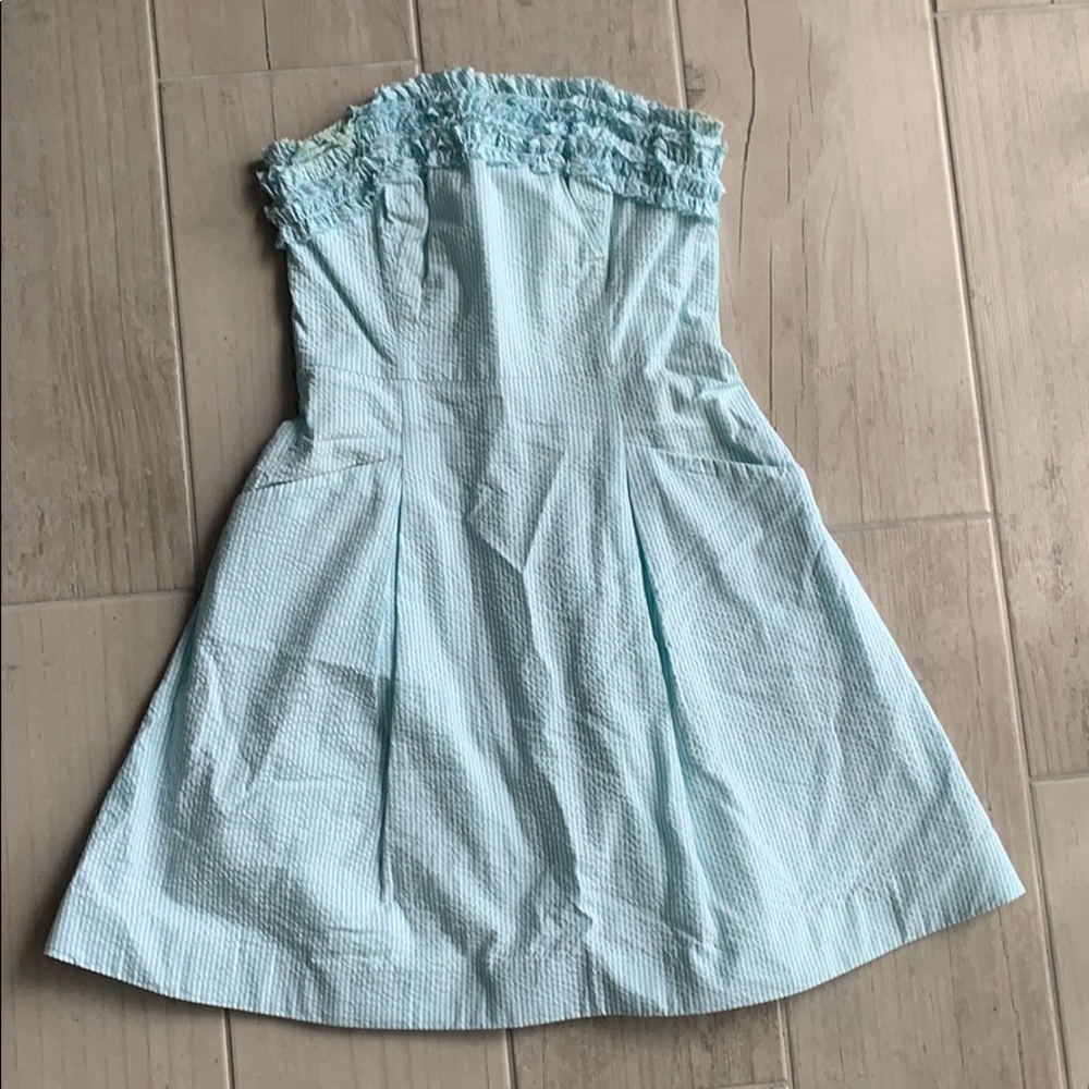 Lilly Pulitzer Blue seersucker dress